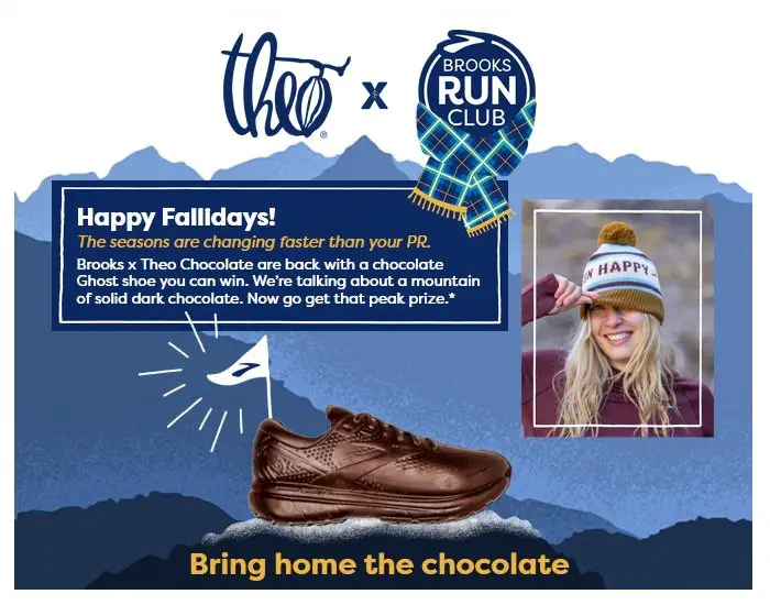 Brooks Run Club Pachinko Game - Win A Chocolate Shoe