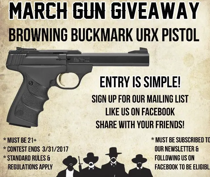 Browning Buckmark URX Pistol Giveaway