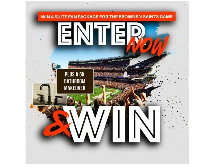 Browns + Moen Fan Package Sweepstakes - Win Christmas Eve Game Tickets and a Bathroom Makeover