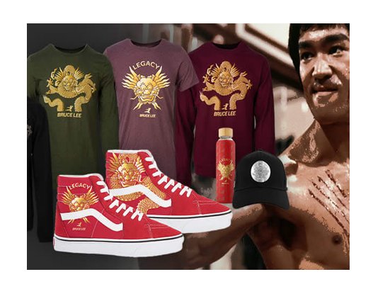 Bruce Lee 50th Anniversary Giveaway - Win Bruce Lee Sneakers, Sweatshirts, T-Shirts & More