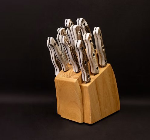 Buck Knives October Giveaway - Win an Elk Handle 12-Piece Kitchen Cutlery Set