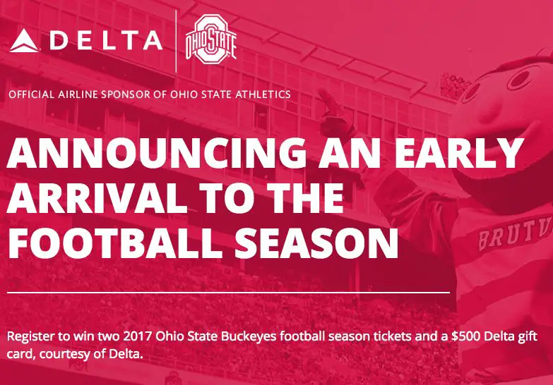 Buckeyes Season Ticket Sweepstakes