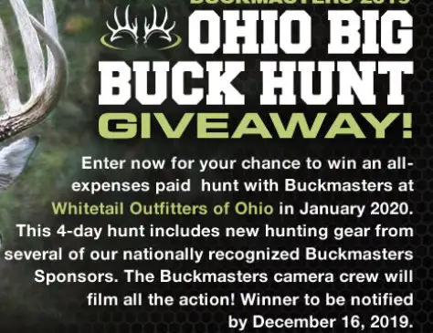 Buckmasters Ohio Big Buck Hunt Giveaway