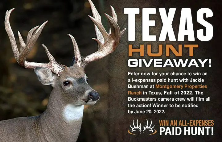 Buckmasters Texas Hunt Giveaway - Win A Free Texas Hunting Trip With Jackie Bushman