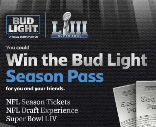 Bud Light NFL Season Pass Sweepstakes