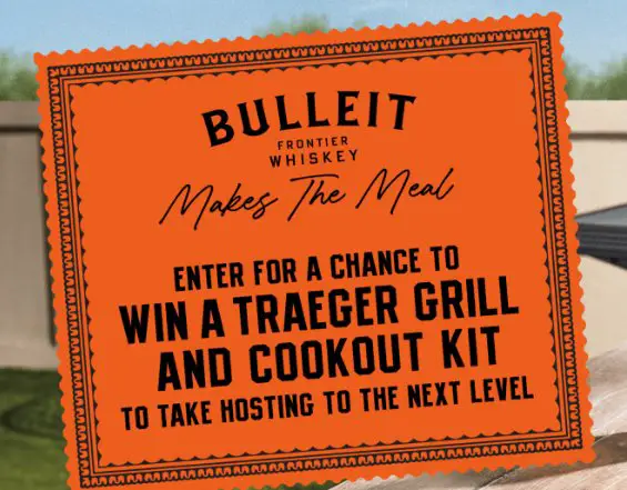 Bulleit Make The Meal Sweepstakes - Grill and Smoker, Ironwood Grill Kit, Outdoor Chairs & More Up for Grabs