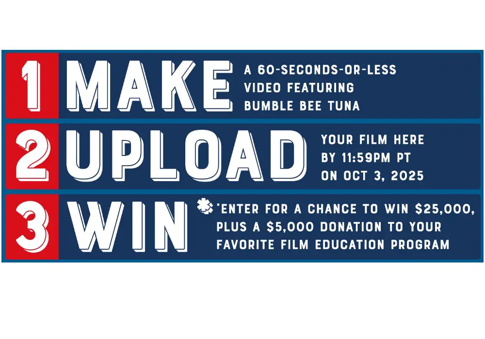 Bumble Bee Tuna Cans Film Festival Contest - Win $30,000