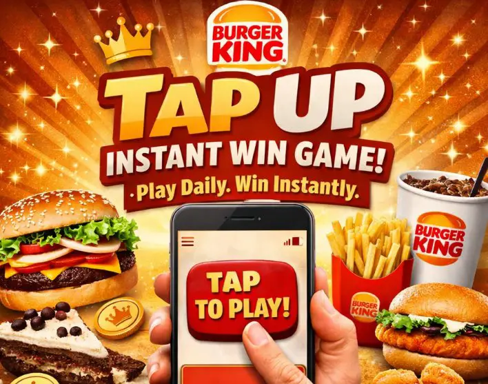 Burger King Tap Up Instant Win Game