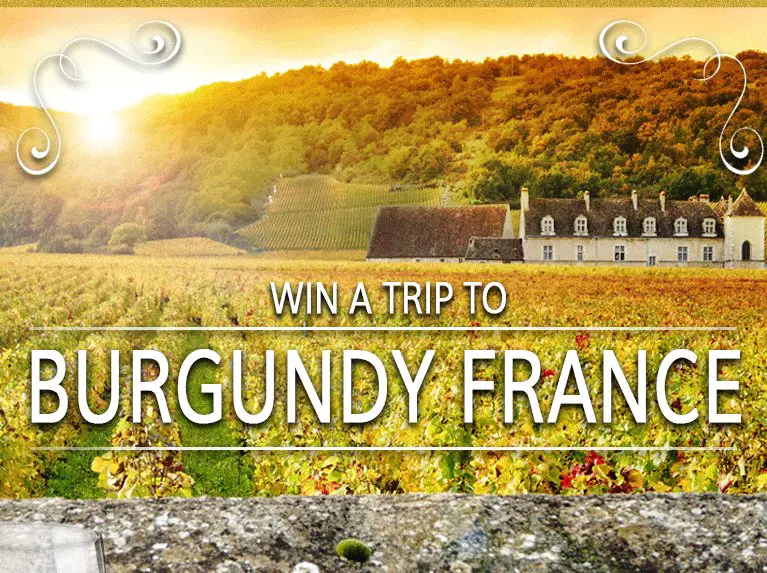 Burgundy France Vacation Sweepstakes