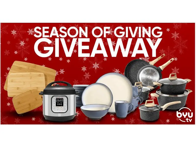BYUtv Season of Giving Giveaway - Win a Kitchen Prize Pack Worth $500