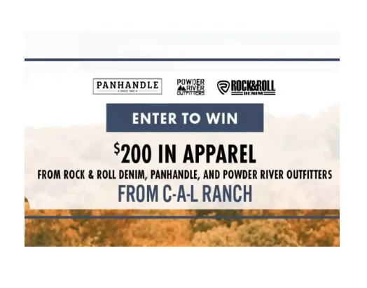 C-A-L Ranch Apparel November Giveaway - Win A $200 Gift Card