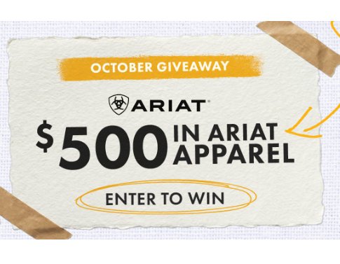 C-A-L Ranch Ariat Sweepstakes - Win a $500 Shopping Spree