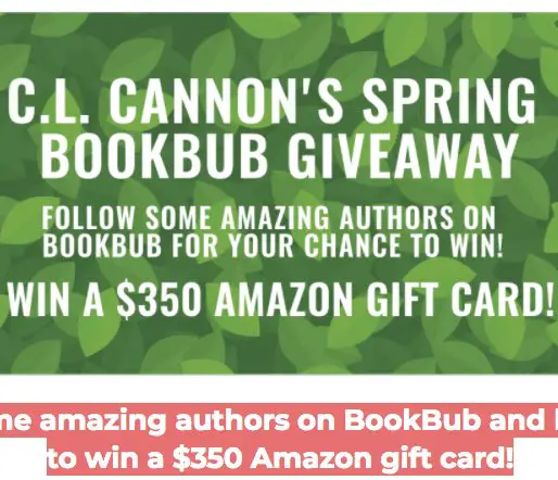 C.L. Cannon's Spring BookBub Giveaway