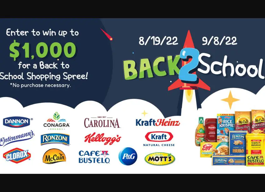 C-Town Supermarkets Back To School Sweepstakes - Win A $1,000 Or $500 Gift Card
