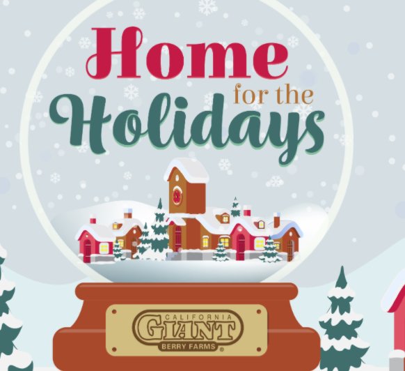 California Giant Home for the Holidays Sweepstakes