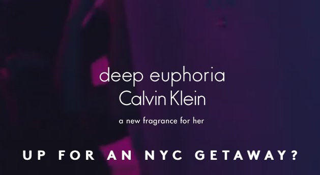 Calvin Klein Free New York Trip!