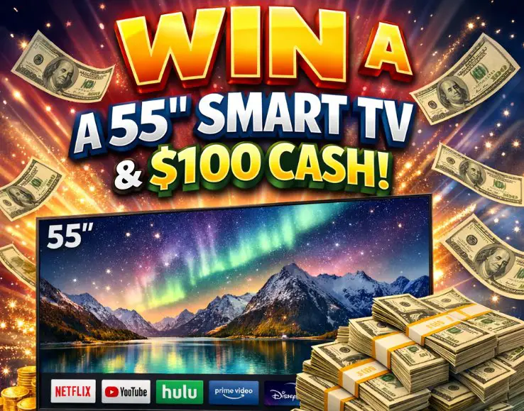 Camarena Soccer Watch Party Sweepstakes - Win a 55″ Smart TV and $100 Cash (125 winners)