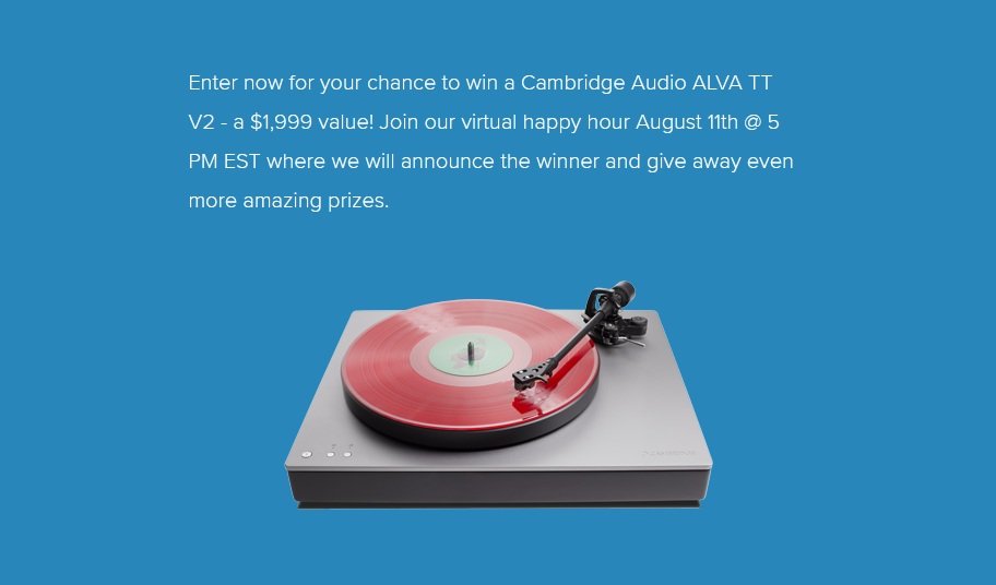 Cambridge Audio ALVA TT V2 Giveaway - Win a Brand New Turntable