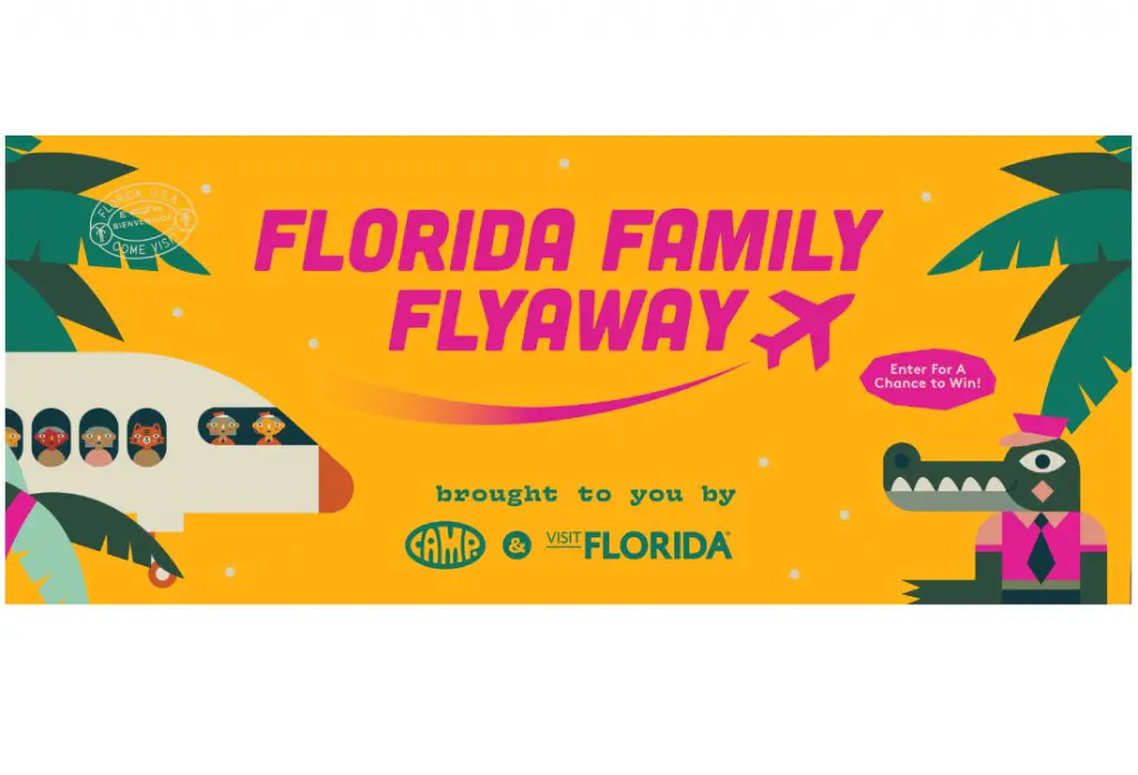 CAMP.com Florida Family Flyaway Sweepstakes - Win A Trip For 4 To Florida & More (4 Winners)