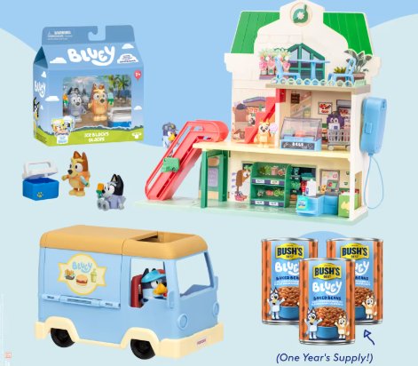 CAMP + Moose Toy’s Let’s Play Chef Sweepstakes - $603 Bluey x CAMP Prize Packs, 4 Winners