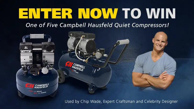 Campbell Hausfeld Quiet Air Compressor, 5 Winners!