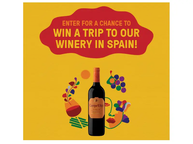 Campo Viejo Rioja Spain Trip Sweepstakes - Win A Trip For 2 To Madrid, Spain