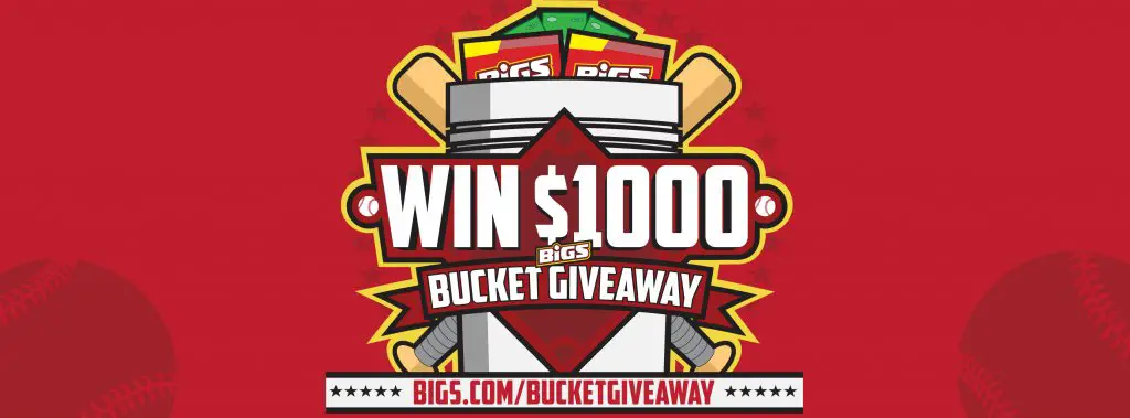 Can you believe it? Be 1 of 4 winners in The $1000 Bucket Giveaway Sweepstakes from BIGS and you will!