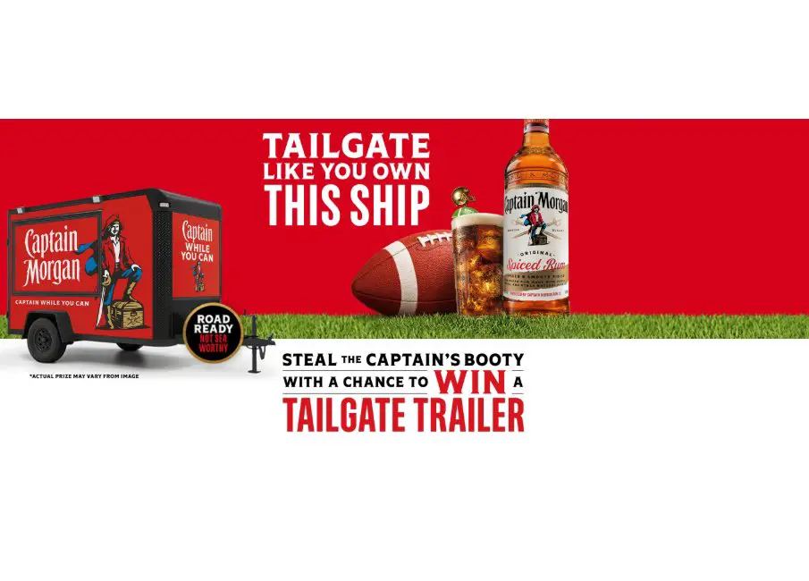 Captain Morgan Tailgate Sweepstakes - Win An Enclosed Cargo Trailer & $5,000