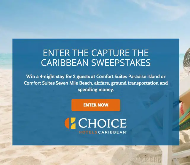 Capture The Caribbean Sweepstakes