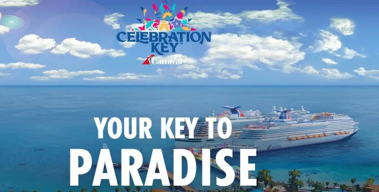 Carnival Cruise Line Celebration Key Sweepstakes – Win A Free Carnival Cruise (5 Winners)