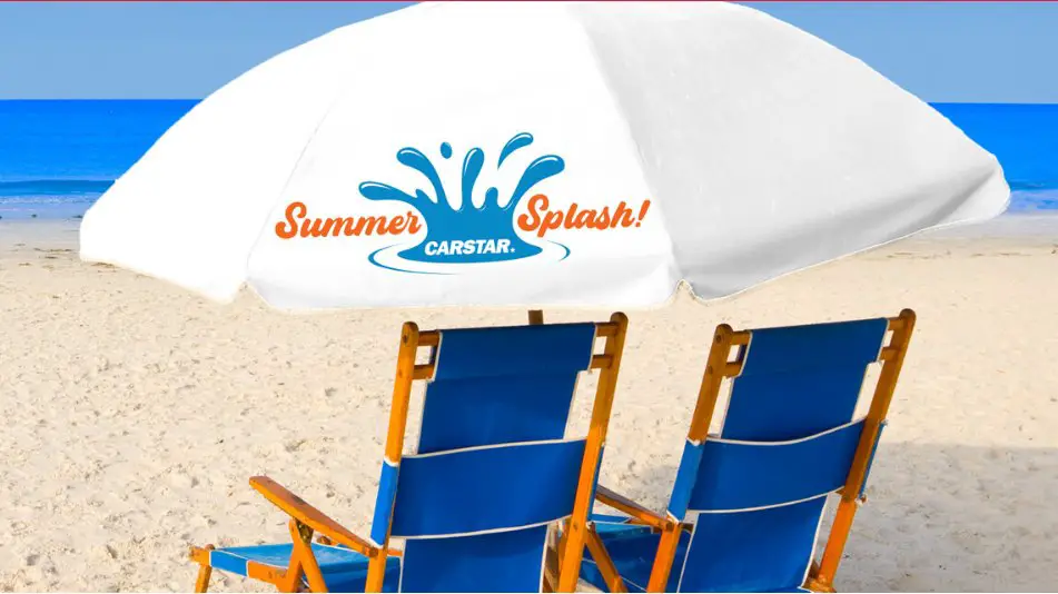 CARSTAR Summer Splash Sweepstakes –  Enter To Win A Beach Prize Pack (5 Winners)
