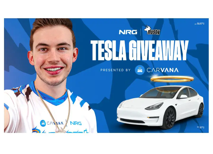 Carvana Presents: NRG X Musty Tesla Giveaway - Win A Tesla Model 3