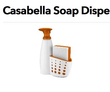 Casabella Soap Dispenser and Sponge Giveaway
