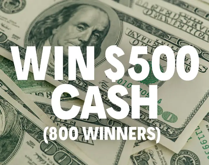 Cash App Friendsgiving Sweepstakes - Win $500 Cash (800 Winners)