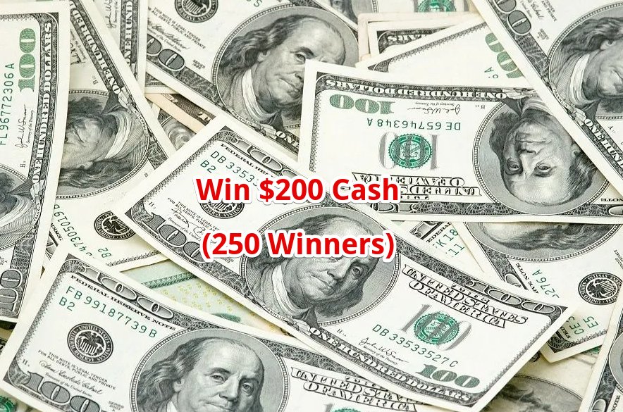 Cash App X Cash Apples Sweepstakes - $200 Cash; 250 Winners