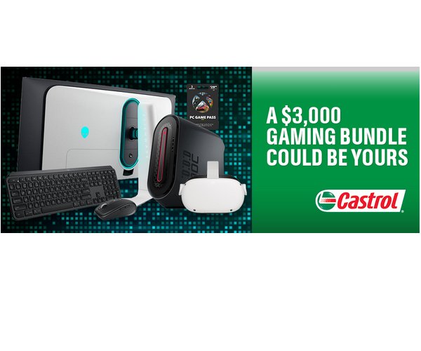 Castrol Gaming Giveaway - Win A $3,000 Gaming Bundle Including Gaming PC & More