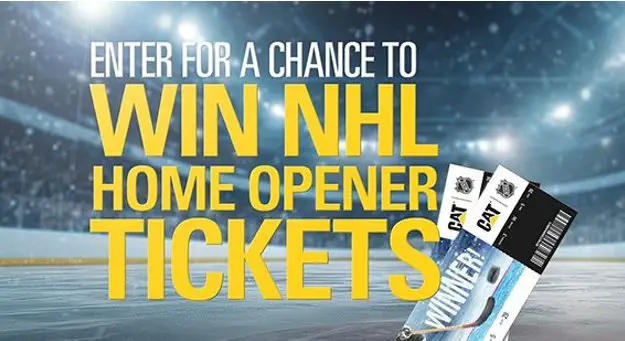 Caterpillar Puck Drop Sweepstakes – Win Tickets To Attend A 2025–2026 NHL Regular Season Home Opener Game (32 Winners)