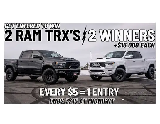 CBoysTV Dodge TRX Giveaway – Win a 2021 Dodge TRX, $15,000 Cash & CBoys TV VIP Meet Experience