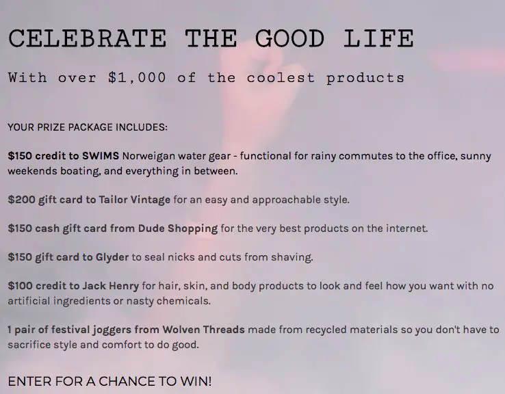 Celebrate the Good Life Cash + Gift Card