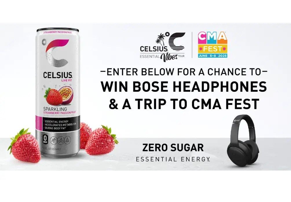Celsius C&U CMA Fest Sweepstakes - Win CMA Fest Tickets & More