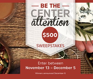 Center Of Attention Sweepstakes