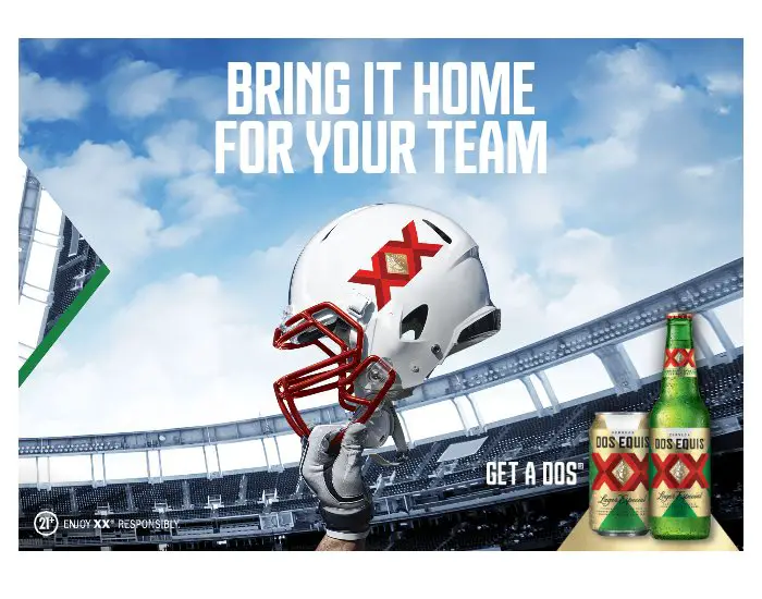 Cervezas Mexicanas Dos Equis College Football Promotion - Win A Trip For Six To A Regular Season College Football Game And More