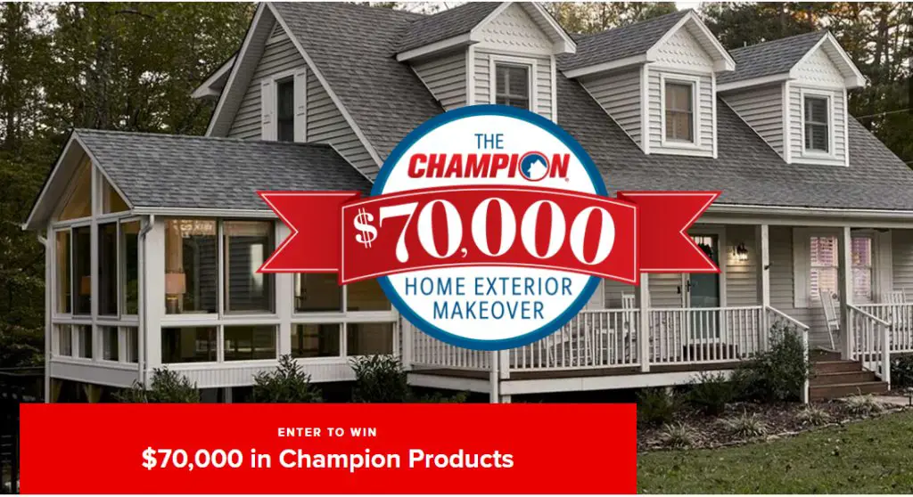 Champion Home Makeover Giveaway - Win A $70,000 Home Makeover