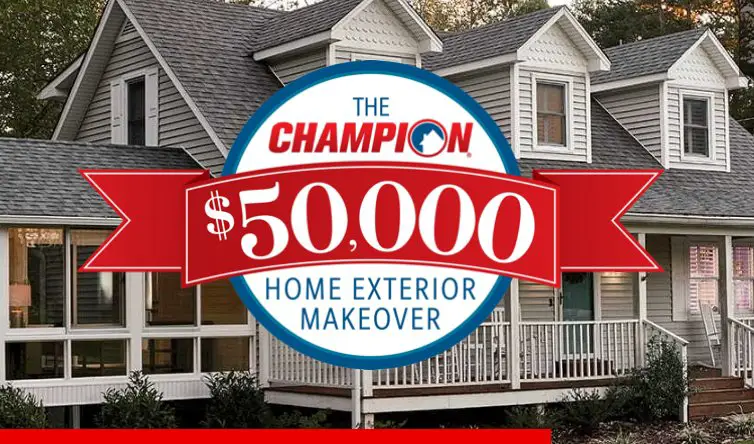 Champion Windows $50,000 Home Exterior Makeover Giveaway
