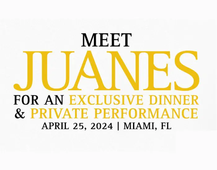 Charitybuzz Meet JUANES Giveaway - Win A Trip For 2 To Meet JUANES & More