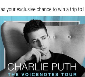 Charlie Puth The Voicenotes Tour SiriusXM