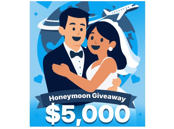 CharterUP “Honeymoon” Sweepstakes - WIn $5,000 for Your Honeymoon