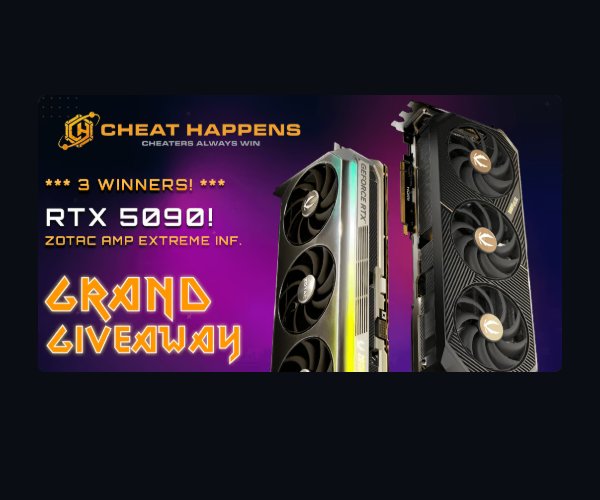 Cheat Happens Presents: ZOTAC AMP RTX 5090 Giveaway - Win A Graphics Card Or Two Games