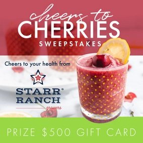 Cheers to Cherries Sweepstakes - Win A $500 Gift Card