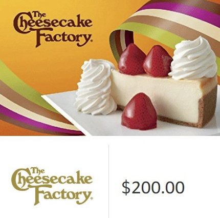 Cheesecake Factory Sweepstakes